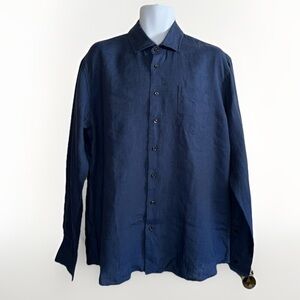 Neiman Marcus Linen Dress Shirt